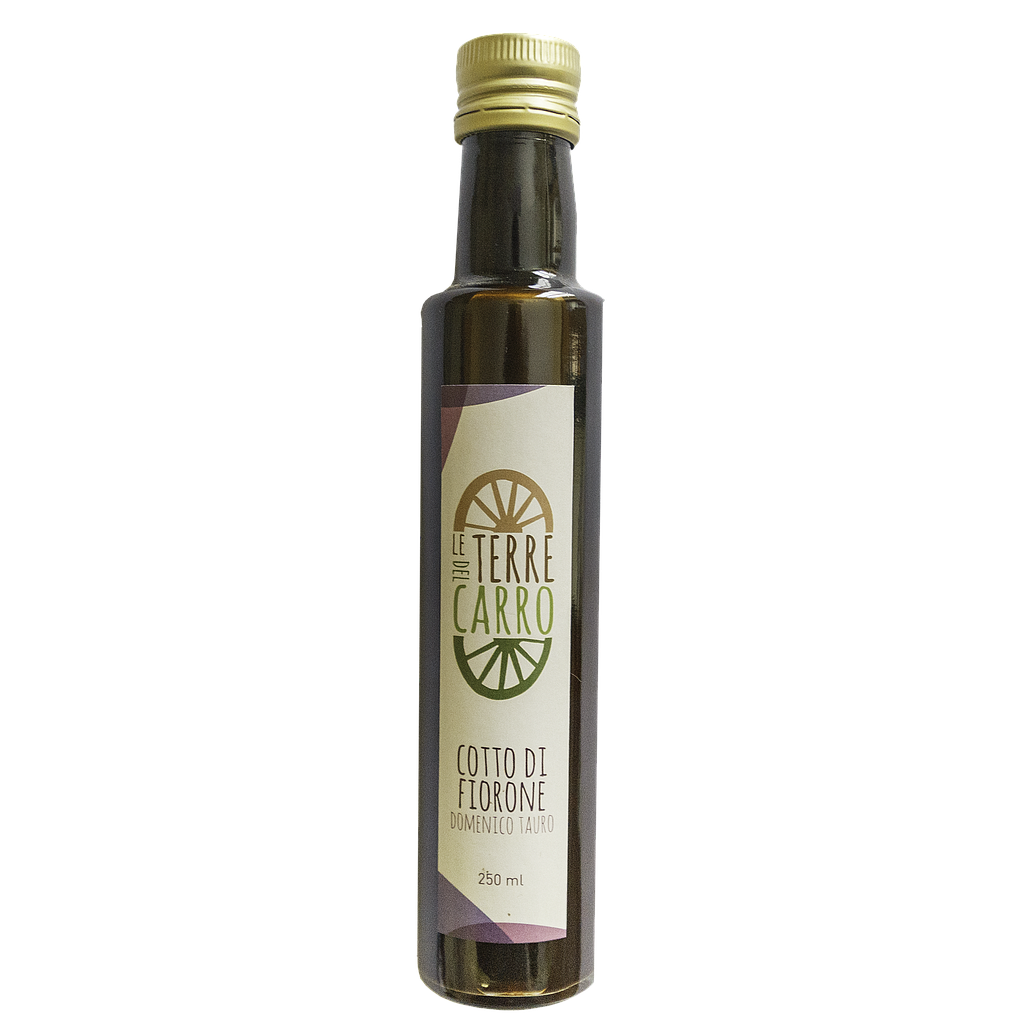 Bottiglia da 250 ml di cotto di fiorone nero Domenico Tauro